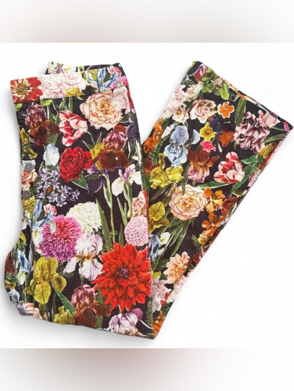 RARE & DISCONTINUED Urban Outfitters abstract floral print velvet / velour pants